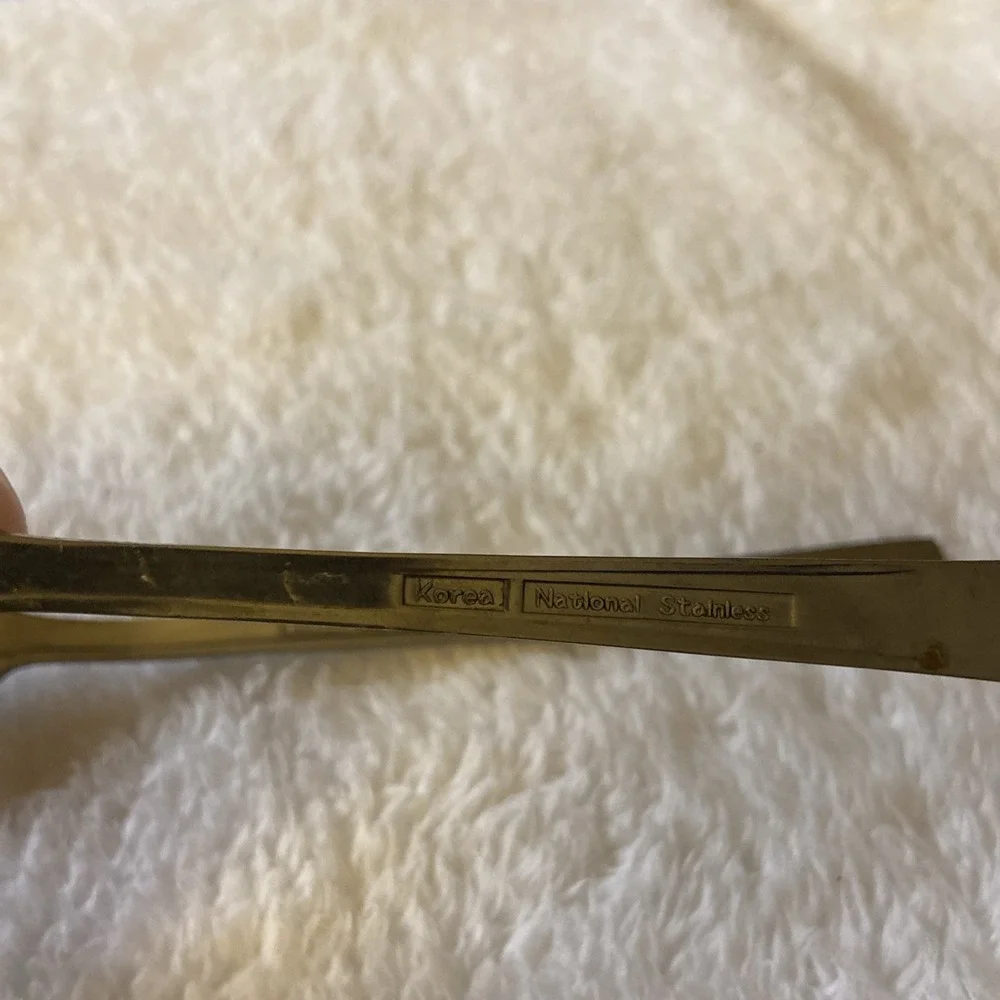 Laureen Black Rose By National‎ Stainless Forks Lot Of 2